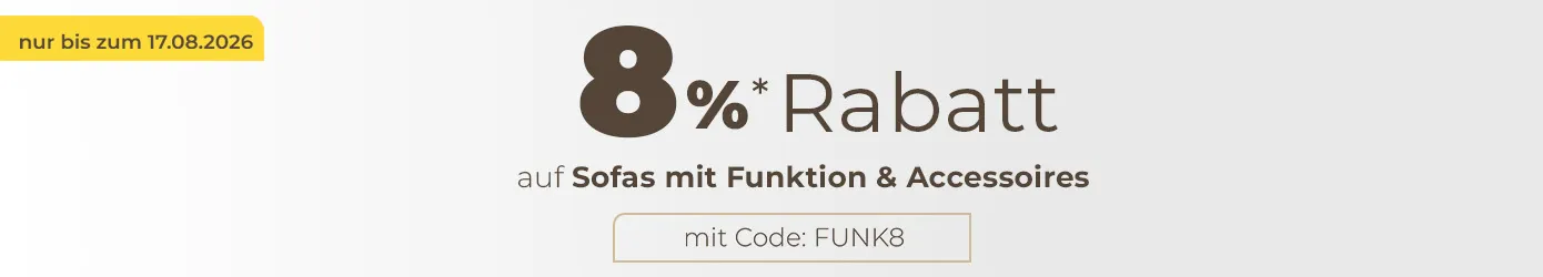 Aktion: Sofas mit Funktion & Accessoires bei Sofa.deSofa.de - Zur Startseite