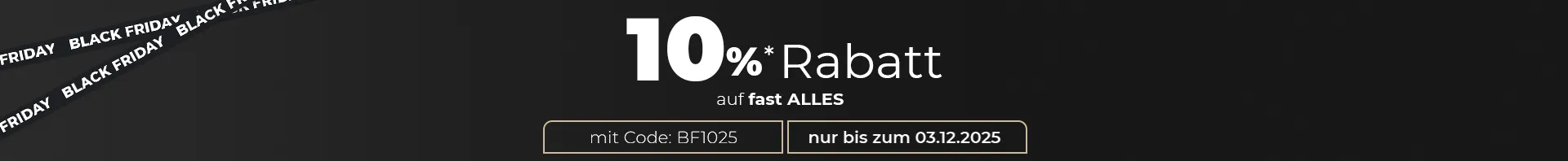 Aktionsbanner mit dem Hinweis 10% auf Ecksofas und Accessoires