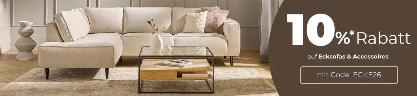 10%*-Aktion auf Ecksofas & Accessoires