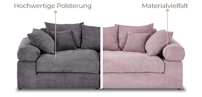 verschiedene Lionore-Big-Sofas