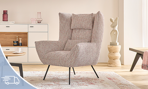 Zusammengeklapptes Schlafsofa in Dunkelblau