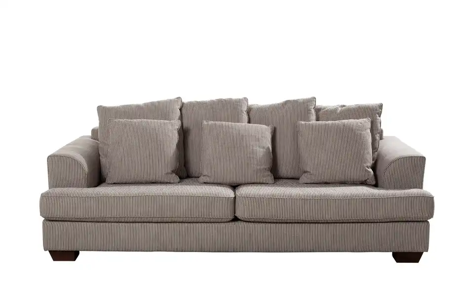 SOHO Großes Loungesofa braun - Webstoff Franka