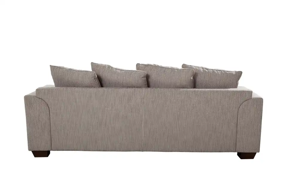 SOHO Großes Loungesofa Franka braun - Webstoff, Rückansicht