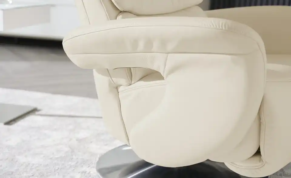 himolla Leder-Relaxsessel 7628 creme - Leder, Detailansicht