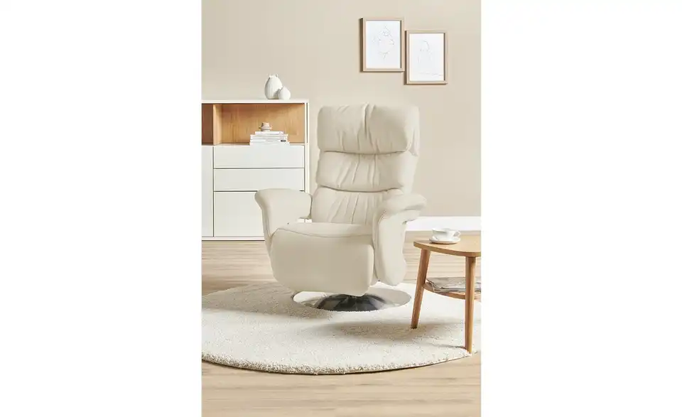 himolla Leder-Relaxsessel 7628 creme - Leder, in Wohnsituation