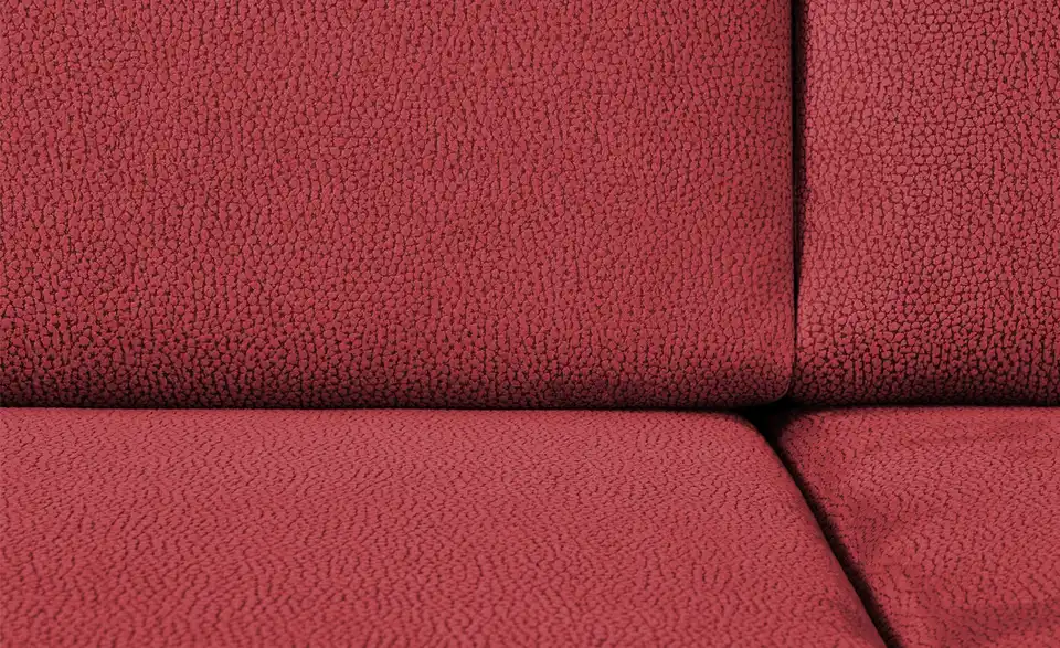 meinSofa Wohnlandschaft Rita rot - Mikrofaser, Detailansicht