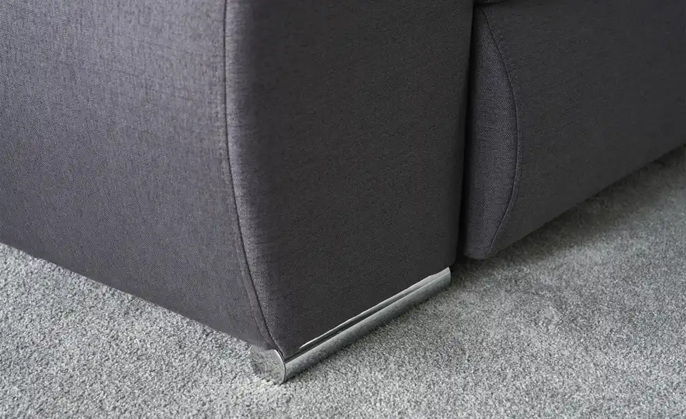 smart Ecksofa Ibby grau - Flachgewebe, Detailansicht