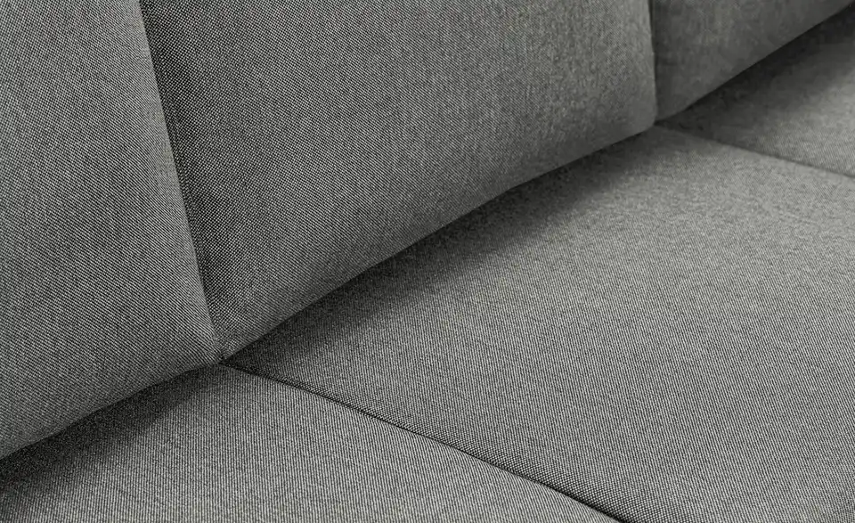 Ecksofa Reneé anthrazit - Webstoff, Detailansicht