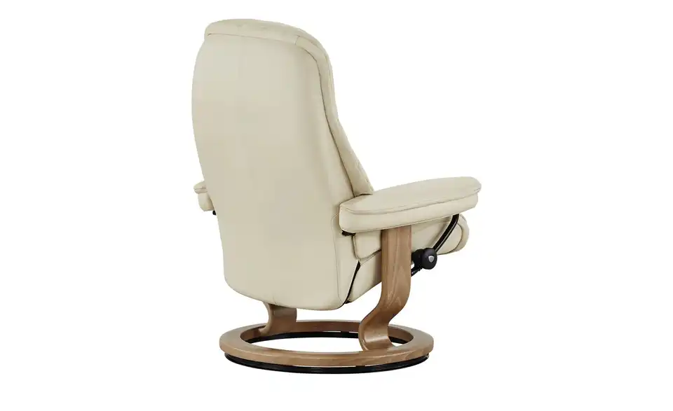 Stressless Relaxsessel mit Hocker Sunrise L creme - Leder, Rückansicht