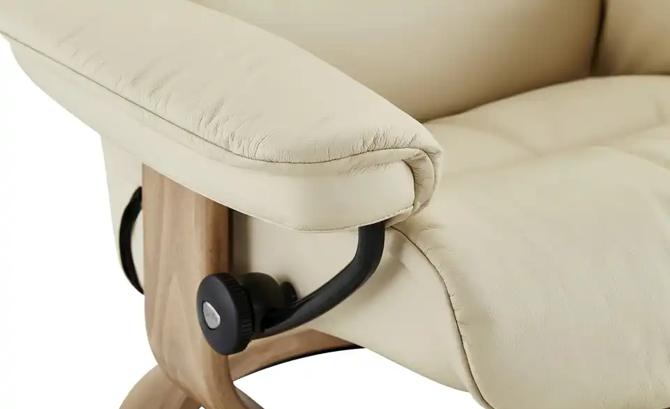 Stressless Relaxsessel mit Hocker Sunrise L creme - Leder, Detailansicht