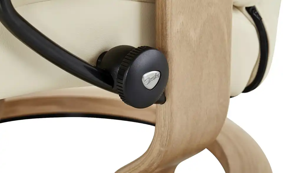 Stressless Relaxsessel mit Hocker Sunrise M creme - Leder, Detailansicht