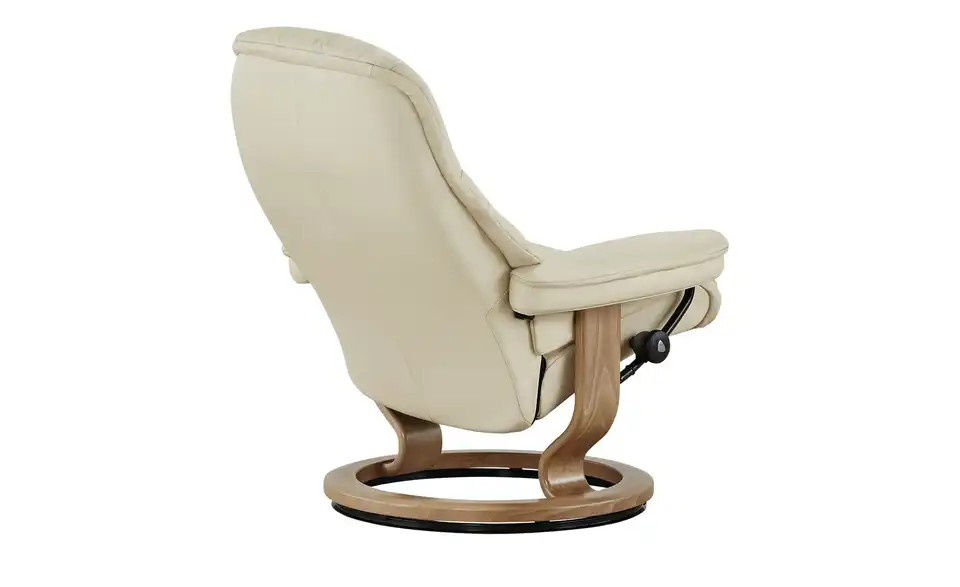 Stressless Relaxsessel mit Hocker Sunrise M creme - Leder, Rückansicht