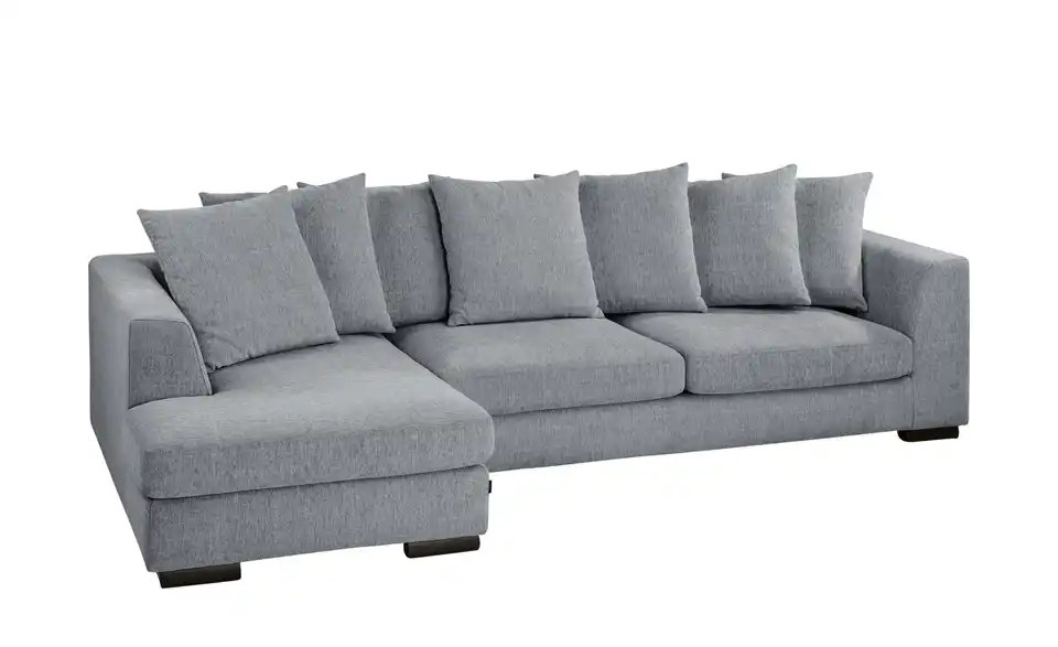 SOHO Ecksofa Paulina hellgrau - Webstoff, Perspektive