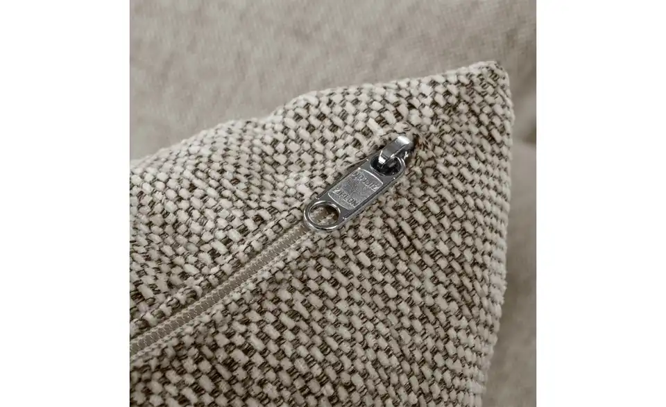 SOHO Ecksofa Paulina braun - Webstoff, Naht