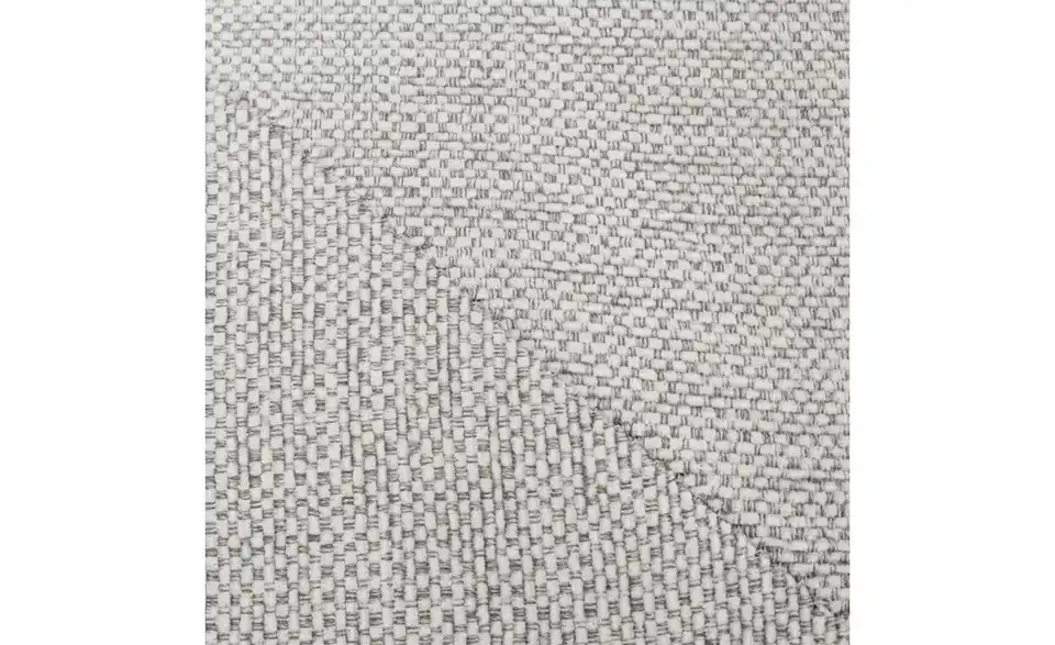 SOHO Ecksofa Paulina weiß - Webstoff, Naht