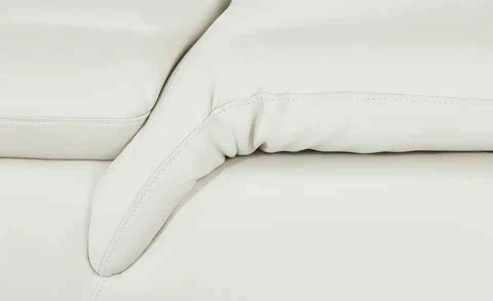 W.SCHILLIG Ledersofa Saraa creme - Leder, Detailansicht