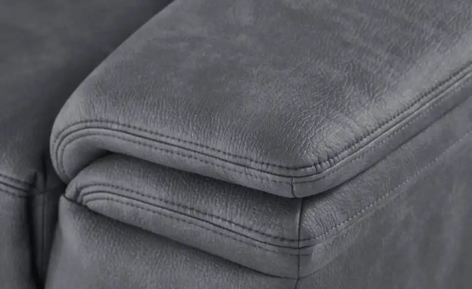 meinSofa Ecksofa Ivonne-S grau - Mikrofaser, Detailansicht