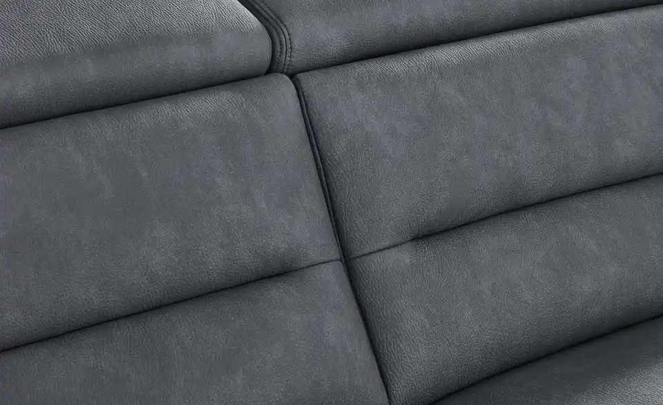 meinSofa Ecksofa Ivonne-S grau - Mikrofaser, Detailansicht