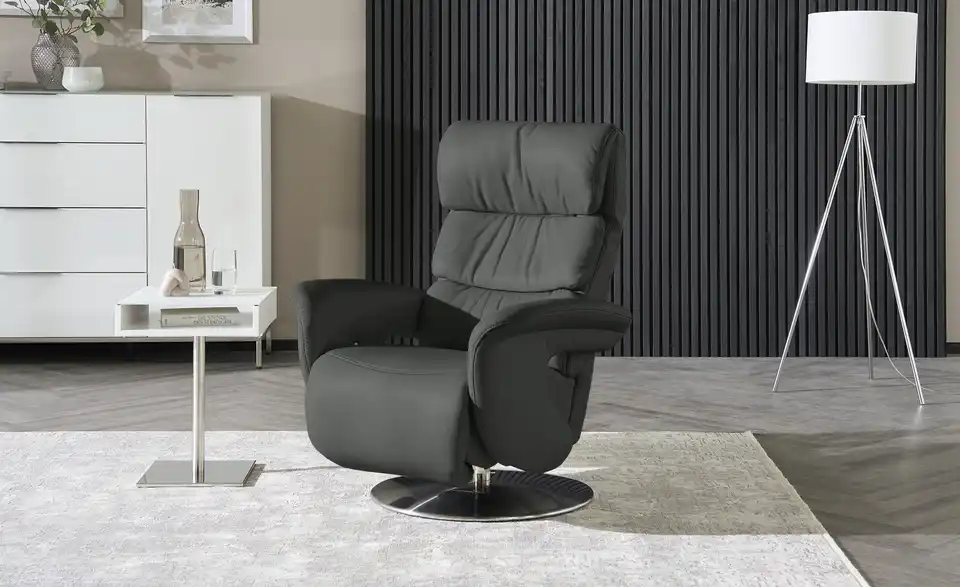 himolla Leder-Relaxsessel 7628 schwarz - Leder, Perspektive