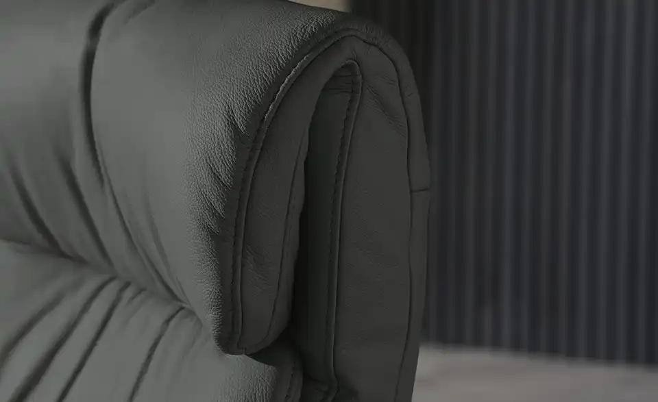 himolla Leder-Relaxsessel 7628 schwarz - Leder, Detailansicht