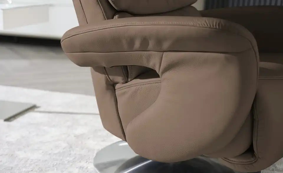 himolla Leder-Relaxsessel 7628 braun - Leder, Detailansicht