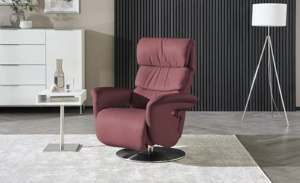 himolla Leder-Relaxsessel 7628 rot - Leder, Perspektive