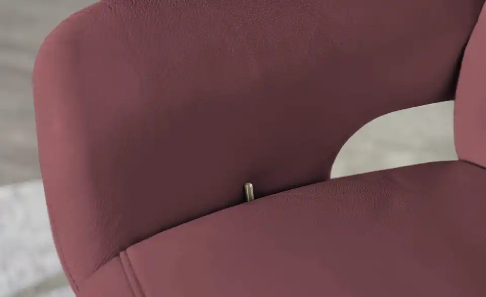 himolla Leder-Relaxsessel 7628 rot - Leder, Detailansicht