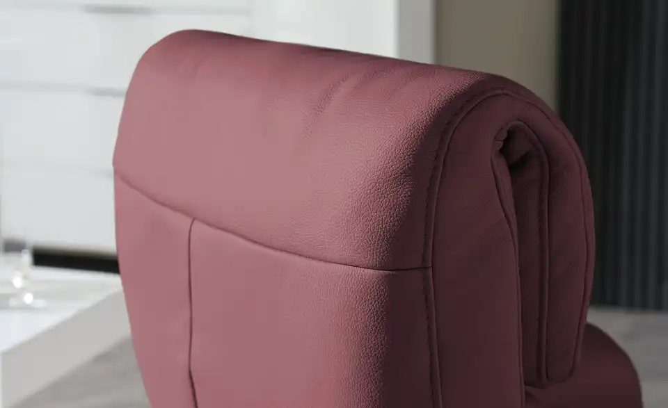 himolla Leder-Relaxsessel 7628 rot - Leder, Detailansicht