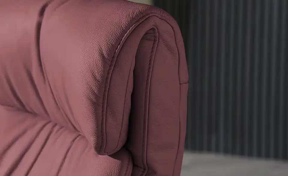 himolla Leder-Relaxsessel 7628 rot - Leder, Detailansicht