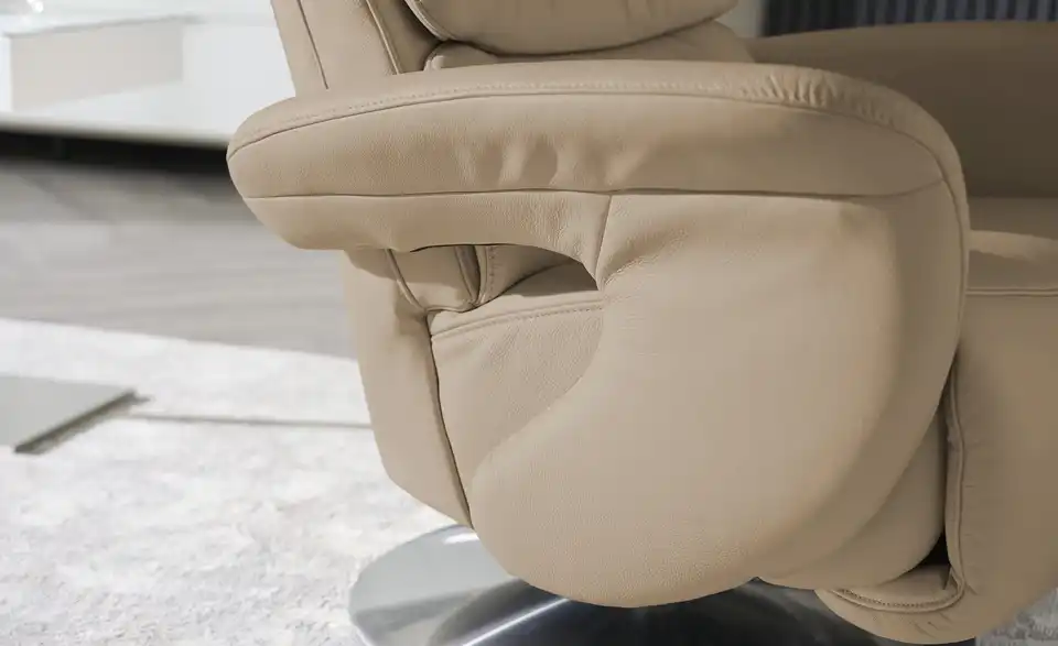 himolla Leder-Relaxsessel 7628 beige - Leder, Detailansicht
