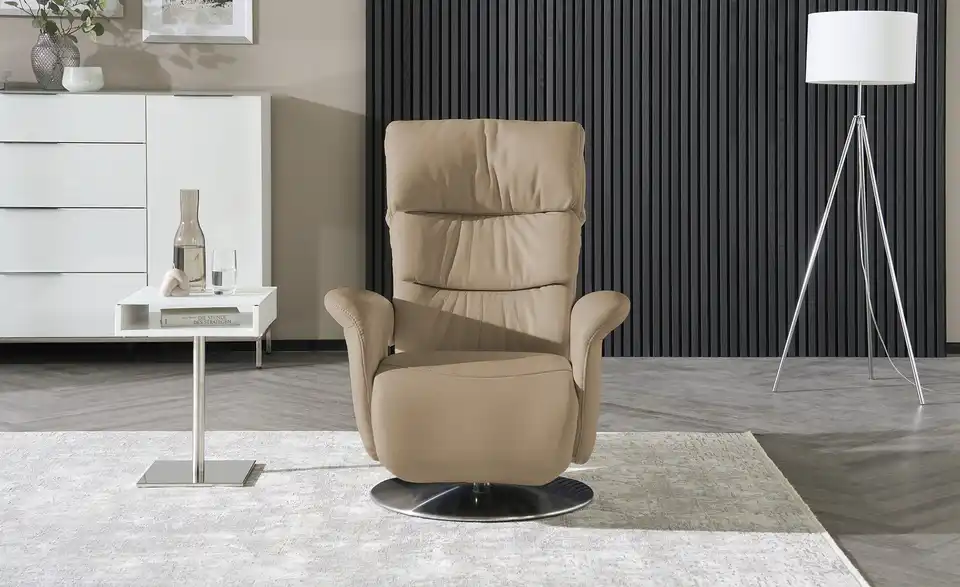 himolla Leder-Relaxsessel beige - Leder 7628