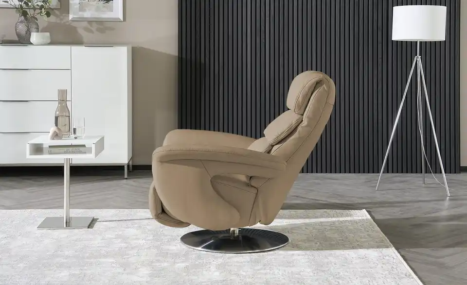 himolla Leder-Relaxsessel 7628 beige - Leder, Funktionsansicht