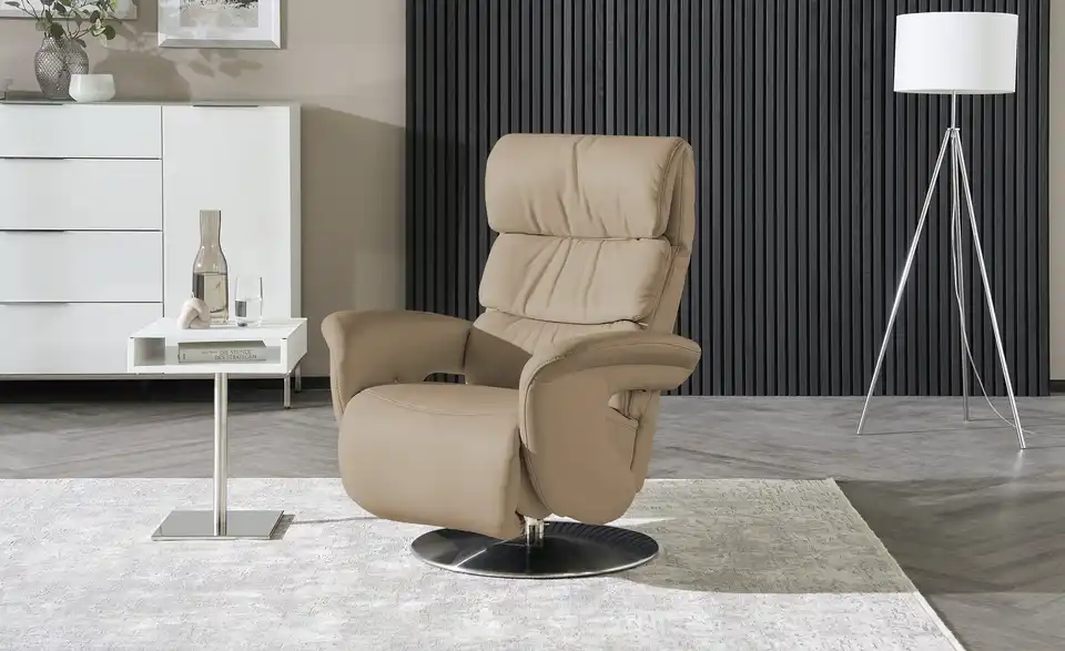 himolla Leder-Relaxsessel 7628 beige - Leder, Perspektive