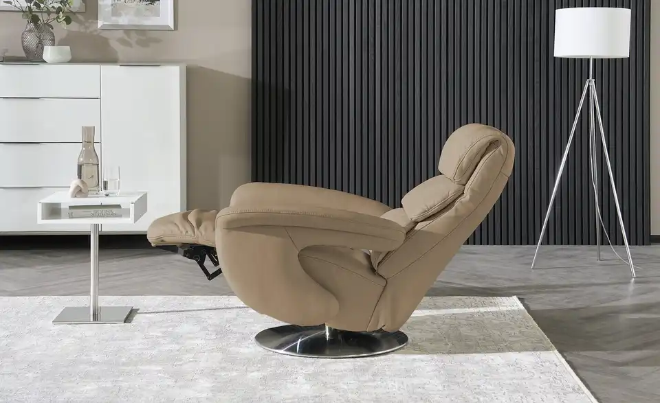 himolla Leder-Relaxsessel 7628 beige - Leder, Funktionsansicht