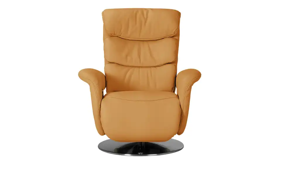 himolla Leder-Relaxsessel 7628 gelb - Leder, Frontansicht