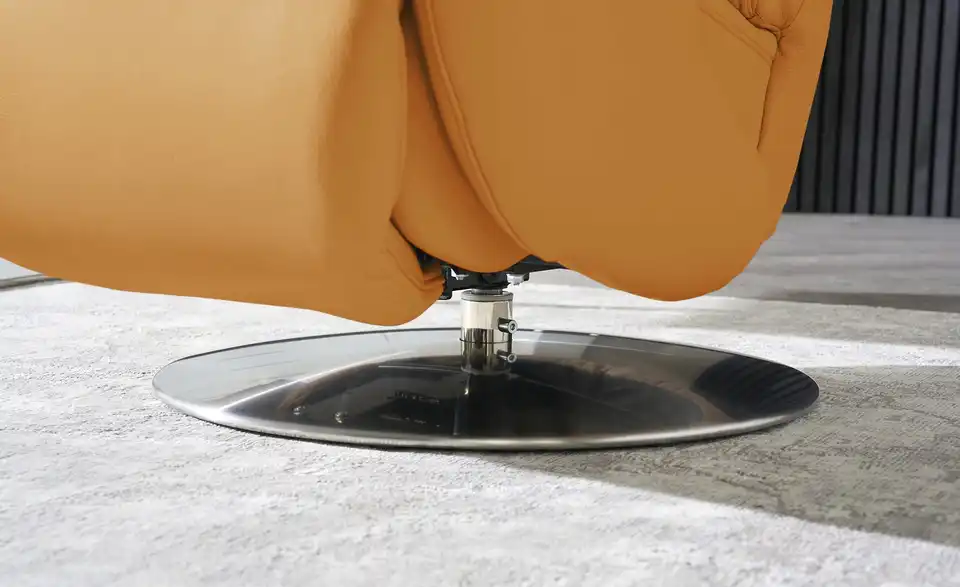 himolla Leder-Relaxsessel 7628 gelb - Leder, Detailansicht