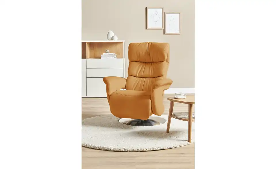 himolla Leder-Relaxsessel 7628 gelb - Leder, in Wohnsituation