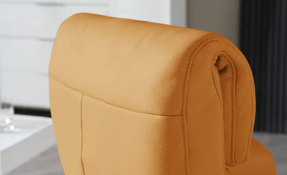 himolla Leder-Relaxsessel 7628 gelb - Leder, Detailansicht