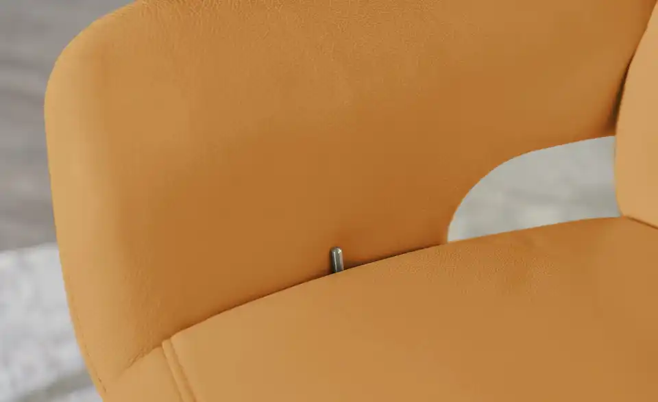 himolla Leder-Relaxsessel 7628 gelb - Leder, Detailansicht