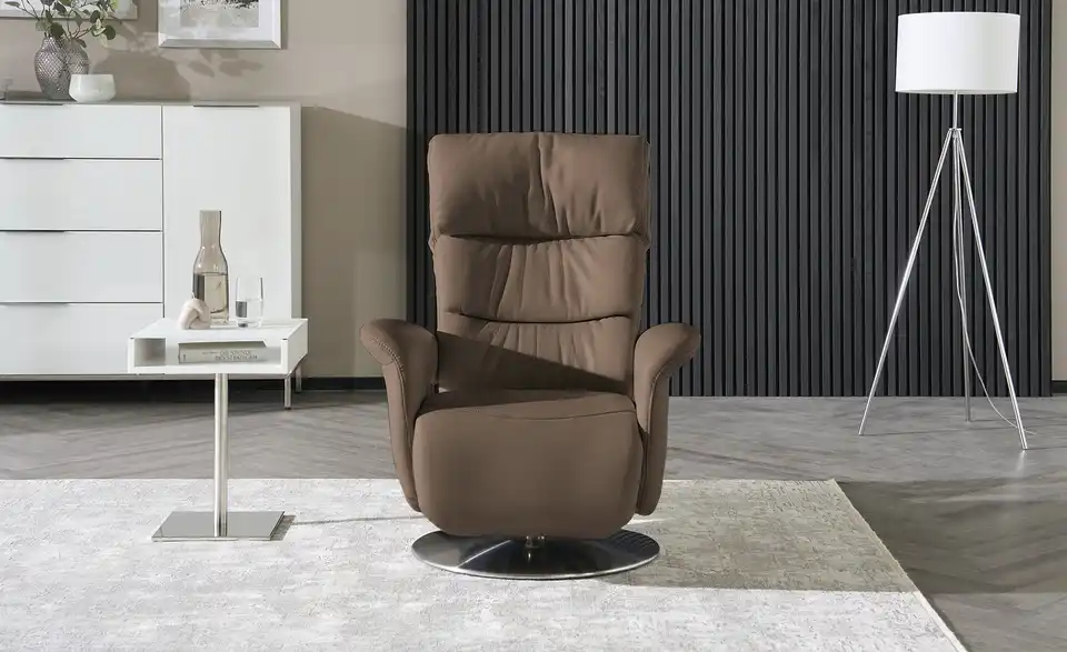 himolla Leder-Relaxsessel braun - Leder 7628