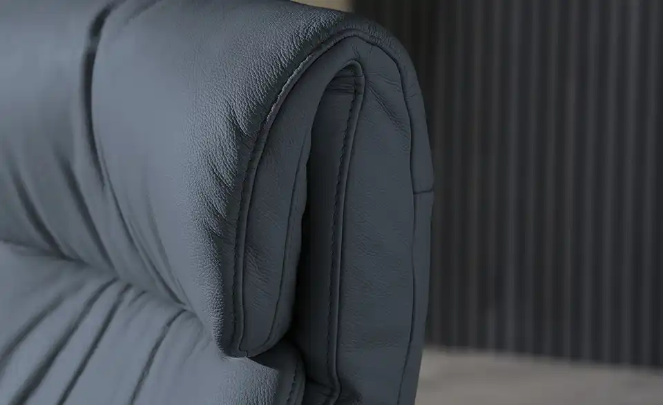 himolla Leder-Relaxsessel 7628 blau - Leder, Detailansicht