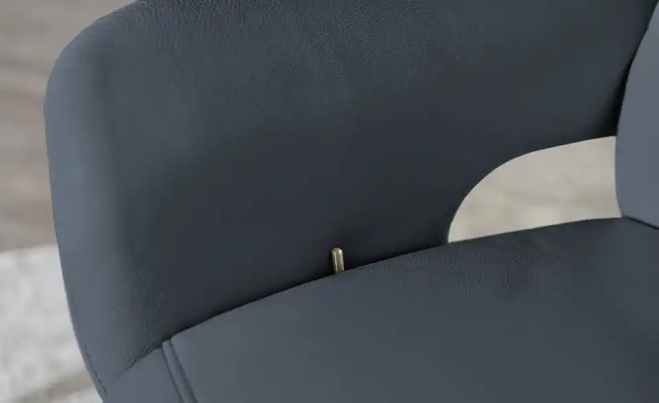 himolla Leder-Relaxsessel 7628 blau - Leder, Detailansicht