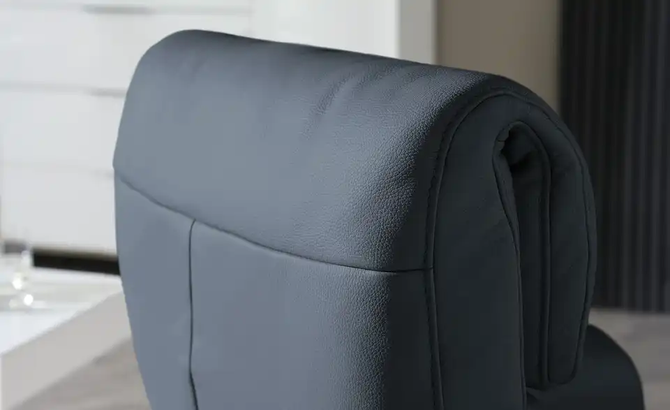 himolla Leder-Relaxsessel 7628 blau - Leder, Detailansicht