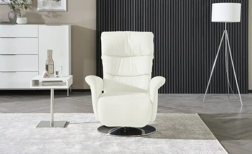 himolla Leder-Relaxsessel 7628 weiß - Leder, Frontansicht