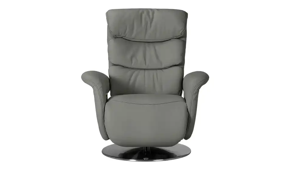 himolla Leder-Relaxsessel grau - Leder 7628