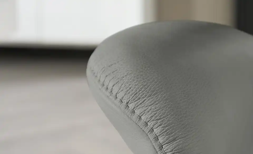 himolla Leder-Relaxsessel 7628 grau - Leder, Detailansicht