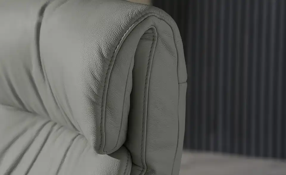 himolla Leder-Relaxsessel 7628 grau - Leder, Detailansicht