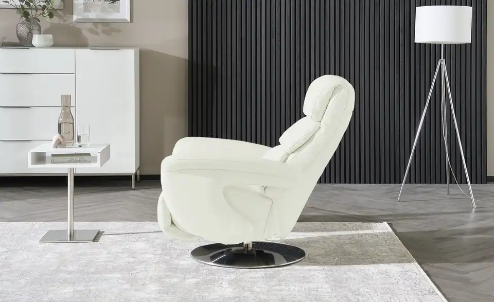 himolla Leder-Relaxsessel 7628 weiß - Leder, Funktionsansicht