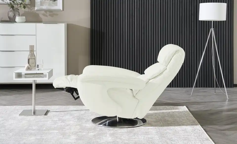 himolla Leder-Relaxsessel 7628 weiß - Leder, Funktionsansicht