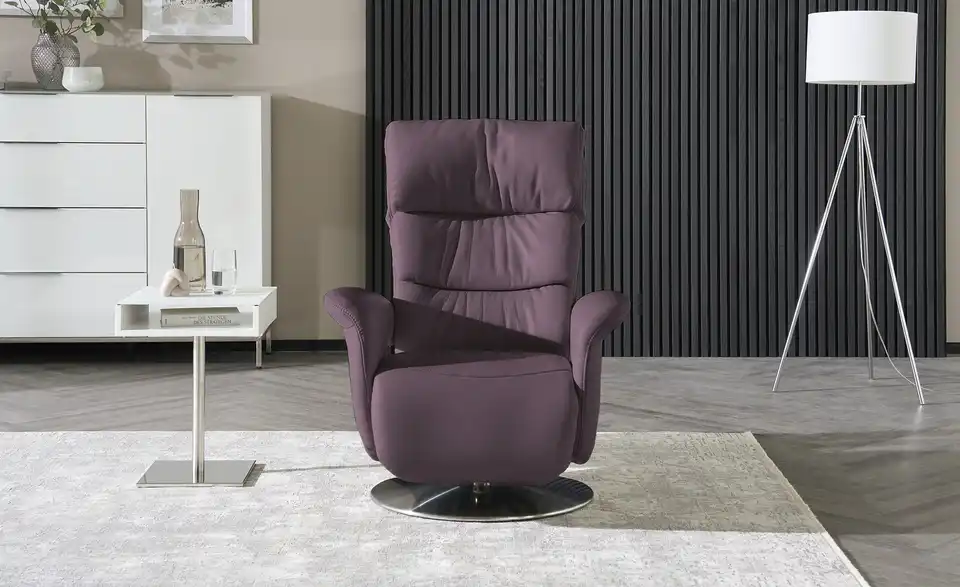 himolla Leder-Relaxsessel lila - Leder 7628
